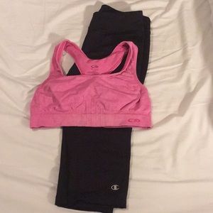 Pink Champion sports bra size Large